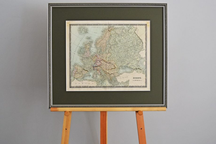 古地図 原本（額装つき） – EUROPE-2 –